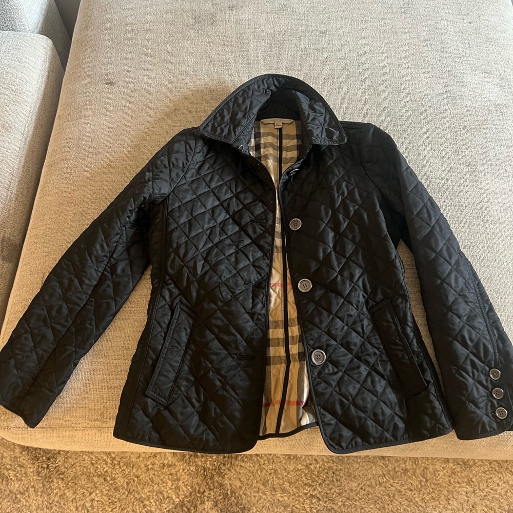 Burberry Black Quilted Puffer Jacket